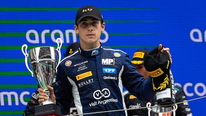 Enorme actuación de Franco Colapinto en la carrera de Austria de Fórmula 2: pasó a cinco autos en las últimas vueltas y llegó segundo